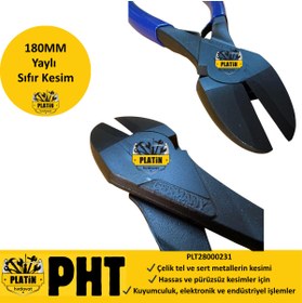 Resim PLATİN HIRDAVAT PHT Kuyumcu Keski Yaylı Sıfır Kesim 180MM Alman Malı plt28000231 