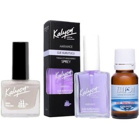 Resim Kalyon Oje 202 + Oje Kurutucu Sprey 17 ML + Oje Çözücü 