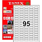 Resim Tanex Yazıcı Etiketi 30X12 Mm 9500 Adet Model Tw-2095 