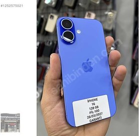 Resim Apple iPhone 16 İkinci El TR | 128 GB | Laciverttaş 