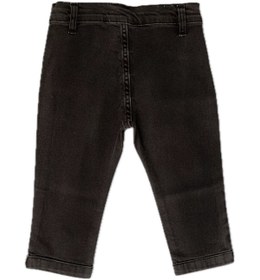 Resim minny max Beli Lastikli Yıpratma Detaylı Siyah Denim Çocuk Pantolon 