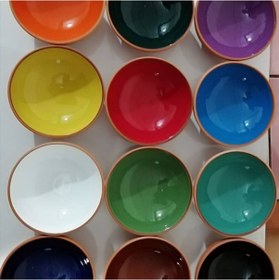 Resim Seramik Desenli Ayaklı Sunum Tabağı 20 Cm Lacivert 