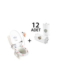 Resim Palex Sensörlü Hijyenik Klozet Kapağı + 12 Adet Yedek Rulo 