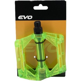 Resim Evo Bilyeli Platform Bisiklet Pedalı Transparan Yeşil 