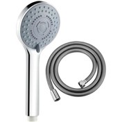 Resim Ahlez Luna 5 Fonksiyonlu Duş Başlığı + Pvc Duş Hortumu Duş Takımı Duş Seti 
