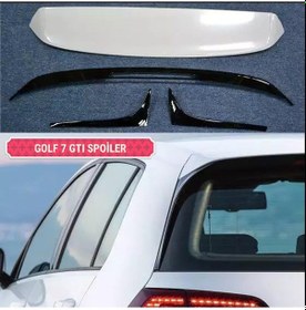 Resim Volkswagen Golf 7 Gtı Anatomik Spoiler 4 Parça Boyalı 