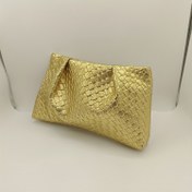 Resim Kadınlar için şık retro dokulu desenli gece çantası, parti ve resmi etkinlikler için uygun, parti akşam çantası | Dokuma desenli çanta | Manyetik kapanışlı çanta 