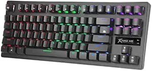 Resim UnDePlus RGB Işıklı Oyuncu Klavyesi Xtrike Me GK-979 Siyah 