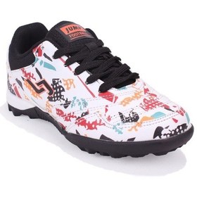 Resim Jump 31524 Beyaz Halı Saha Çocuk Futbol Ayakkabı Beyaz 