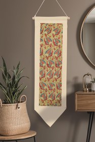 Resim William Morisse Duvar Halısı, Sanat Serisi Dekor, 100cm Kanvas Flama Askılı Duvar Örtüsü NO:711 - Renkli - 1 / 30 x 100 