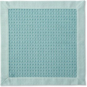 Resim Turkuaz Geometrik Desenli 4lü Peçete Seti 