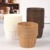 Resim 50 Adet Isıya Dayanıklı Cupcake Kağıtları, Fırın Kapları, Kenarlı Fırın Kağıtları, Kağıt Tepsiler, Muffin Pişirme Kalıpları, Küçük Kek Kağıtları, Muffinler İçin Kağıt Kaplar ve Fırıncılık Noel Düğün Doğum Günü Partileri İçin Kağıt Bardaklar. 