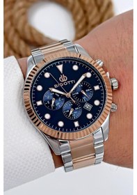 Resim Bigotti Erkek Kol Saati Çelik Kordon Tüm Fonksiyonlar Aktif Gümüş-rose Gold Sdb001 Gümüş - Rose Gold 