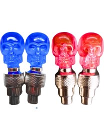 Resim Vekorr 2 Çift Hareket Sensörlü Led Işıklı Sibop Kafatası Şekilli Bisiklet Araç Motor Sibop Kapak Lambası 