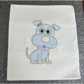 Resim CNGZSHOP Penye Bebek Battaniyesi Yazlık Köpek Figürlü 85x95 
