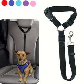 Resim Araç İçin Güvenli 1 Adet Köpek Koltuk Kemeri, Araçlarda Köpekler İçin Evcil Hayvan Araç Tasma Emniyet Kayışı, Köpek Koltuk Kemeri Tasma, Köpek Koltuk Kemeri Tokası, Köpek Araba Koltuk Kemeri Noel Hediyesi 