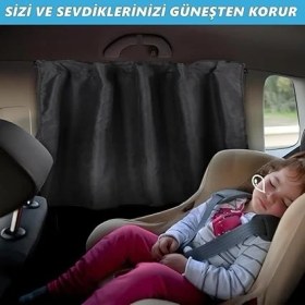 Resim Araç Içi Perde Araba Gizlilik Perdesi Oto Güneşlik Perde Seti 