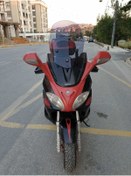 Resim MOTOCAM Piaggio X9 250 -500 Siperlik Ön Cam 2005-2007 Model 59cm Füme Renkli 4mm 