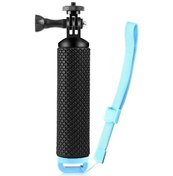 Resim Lemestar Tripod Puluz Pu868b Yüzen Saplı Tutacak Su Geçirmez Selfie Çubuğu 1/4 İnç Adaptör Ve Bi Mavi 