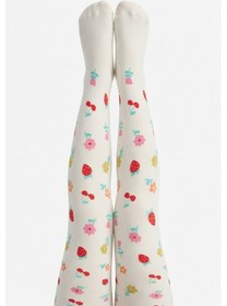 Resim Penti Kız Çocuk Pretty Fruit Floral Külotlu Çorap 