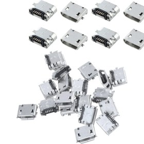 Resim Guangdong Spirit 30 Adet Yedek Parça B Tipi Mikro-Usb 5 Pin Dişi Jak Konnektör Port Soketi, 10 Adet A ve 20 Adet B 