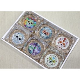 Resim Büro Ev Ofis Dekoru İçin Cam Tasarım Kül Tablası Dizayn Küllük 