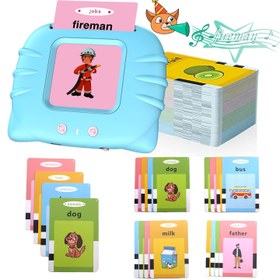 Resim Children's Enlightening Early Education Smart Pure English Card - Spanish Bilingual pink / 1PC 