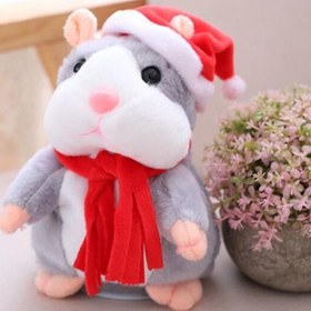 Resim 15CM Little Talking Hamster Toy - Christmas grey 15cm / 1 