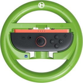 Resim Hori Switch 2 Mario Kart Racing Direksiyon Lisanslı (Luigi) 