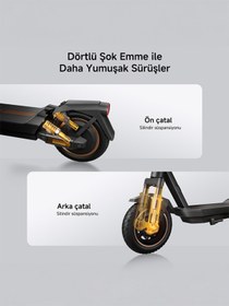 Resim Navee Gt3 Elektrikli Scooter 700w Güç 50 Km Menzil %18 Eğim Perf. - 25 Km Hız-tcs - Çift Süspansiyon 