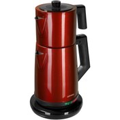 Resim GoldMaster Demlen Kırmızı Çay Makinesi & Su Isıtıcı In-6311k 