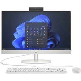 Resim HP ProOne 240 G10 8T2D0ESB i7-1355U 16 GB 512 GB SSD 23.8" W11P AIO Masaüstü Bilgisayar Beyaz 