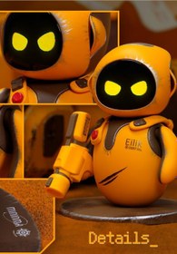 Resim Eilik DQ, Dokunmatik Etkileşimli Oyuncak, Sevimli Robot Evcil Hayvan - Turuncu 