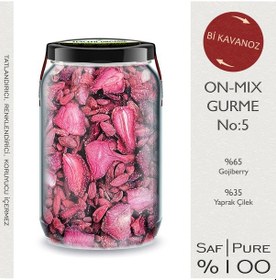 Resim Bi Kavanoz On-mıx/5 Yaprak Çilek Kurusu + Gojiberry Muhteşem İkili Goji Berry + Çilek Kurusu Diğer 