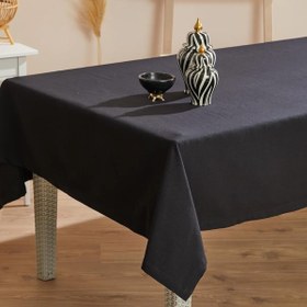 Resim AYShome Düz Siyah Masa Örtüsü 160x230cm 