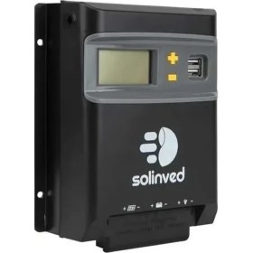 Resim Solinved 30A MPPT Güneş Paneli Şarj Kontrol Cihazı 12V 24V LCD Ekranlı Regülatör - Lityum Jel Akü Uyumlu, Solar Enerji Şarj Kontrol Ünitesi 