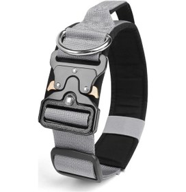 Resim Orta Büyük Köpekler İçin Kavrama İle Son Büyük Köpek Eğitim Tasması Weimaraner Gray Xl-neck 54-62cm 