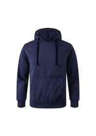 Resim Erkek Uzun Kol Kapşonlu Basic Sweatshirt Hoodie - Lacivert renkli 