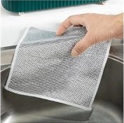 Resim SanalAMCA Store 3 Adet Çok Fonksiyonlu Çizmeyen Tel Bulaşık Bezi Bulaşık Havlusu Bulaşık Temizlik Ov 