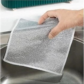Resim SanalAMCA Store 3 Adet Çok Fonksiyonlu Çizmeyen Tel Bulaşık Bezi Bulaşık Havlusu Bulaşık Temizlik Ov 