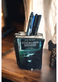 Resim Yüzüklerin Efendisi Yüzük Kardeşliği Kitabı Şeklinde Kalemlik 