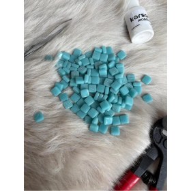 Resim Karsan Mozaik Sanatsal Mikro Mozaik Açık Turkuaz 1X1CM Mozaik Sanatı Malzeme (100GR) 