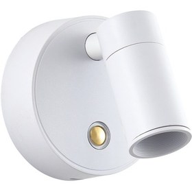 Resim Opra Beyaz Kablosuz Şarjlı Dokunmatik Pilli Led Duvar Lambası, Yatak Başı Aplik Beyaz 