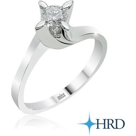 Resim Hrd Sertifikalı Pırlanta Tektaş - F Renk 0,28 Karat 14 Ayar (518570243) 