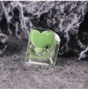 Resim Linchensevimli Aşk Kalp Reçine Anahtar Kapakları Kiraz Mx Mekanik Klavye Tuş Takımı Green 