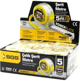 Resim Lunaev 12 Adet 5mt x 19MT Şeffaf Stoplu Şerit Metre 