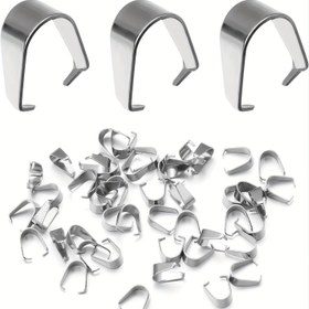 Resim 100 adet Paslanmaz Çelik U-Şekilli Tokalar 3x7/4x9/5x10mm DIY Takı Yapımı için - Kolyeler, Bilezikler, Anahtarlıklar için Kararmaya Dirençli Güvenli Istakoz Tokaları, Takı Yapımı İçin Tokalar, Kolye ve Bilezik Tokaları, Anahtarlık Bağlantıları, Şık Metalik Yüzey, Parlak Görünüm, Dayanıklı El İşi Parçaları, Kararmaya Dirençli Metal 