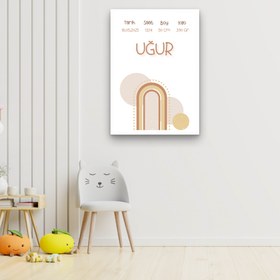 Resim Tarih Saat Kilo Boy Tekli Çocuk Odası Dekoru - 60x90 