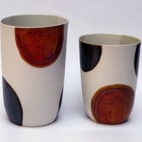 Resim Turuncu Seramik Kahve ve Çay Kupası 