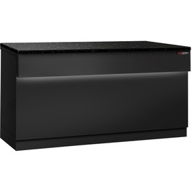 Resim Kasa Bankosu TORONTO - 1800mm - Siyah Ön Panel - Siyah Granit Çalışma Tezgahı 